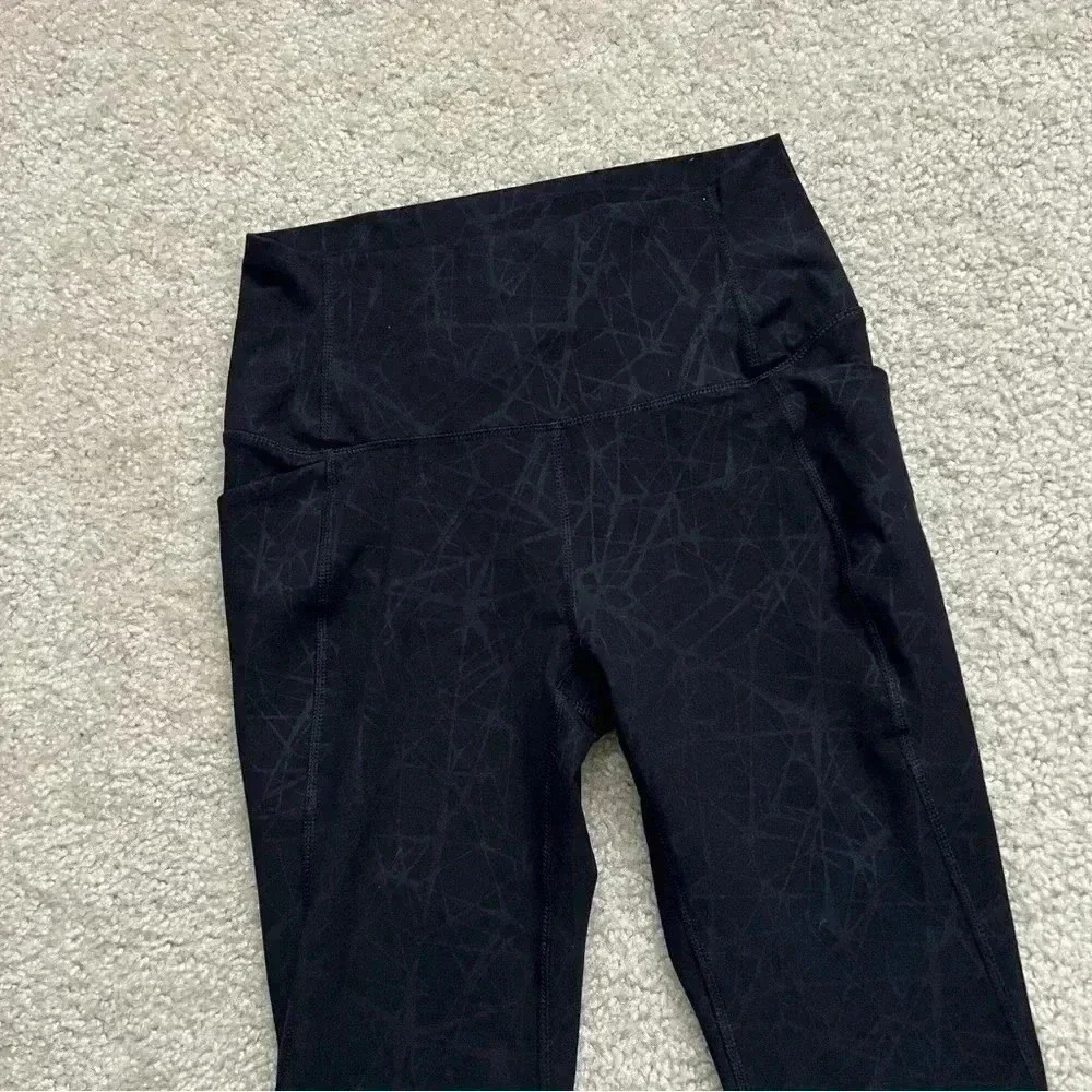 Spyder Active Performance High Rise Tight Fit Leggings Black Women’s Size Small